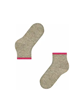 FALKE | Chaussettes Cosy Plush nut mel. | hellgrau